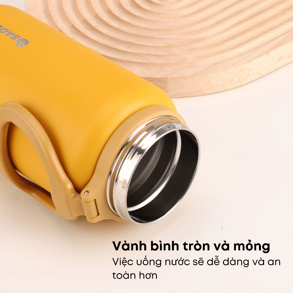 Bình giữ nhiệt BAOL INOX 304 cao cấp 1000ml, có lọc trà dành cho lái xe đường dài, thể thao, cắm trại, du lịch, văn phòn