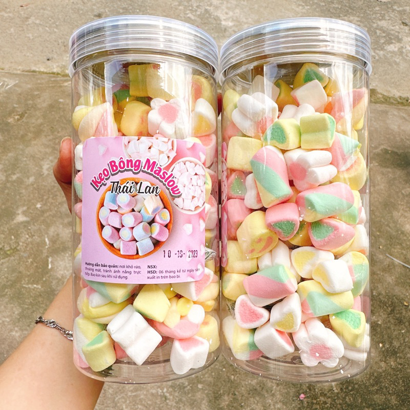 Kẹo Bông Marshmallow Thailand Siu Ngon Đóng Lon Pet 250GR