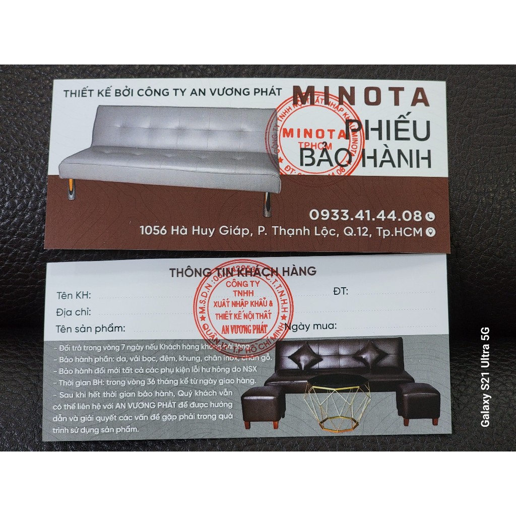 Ghế Sofa bed giường 5 chân MINOTA