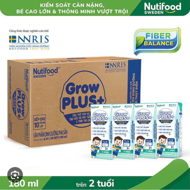 (FREESHIP) SBPS GrowPlus+ Ít Đường 180ML