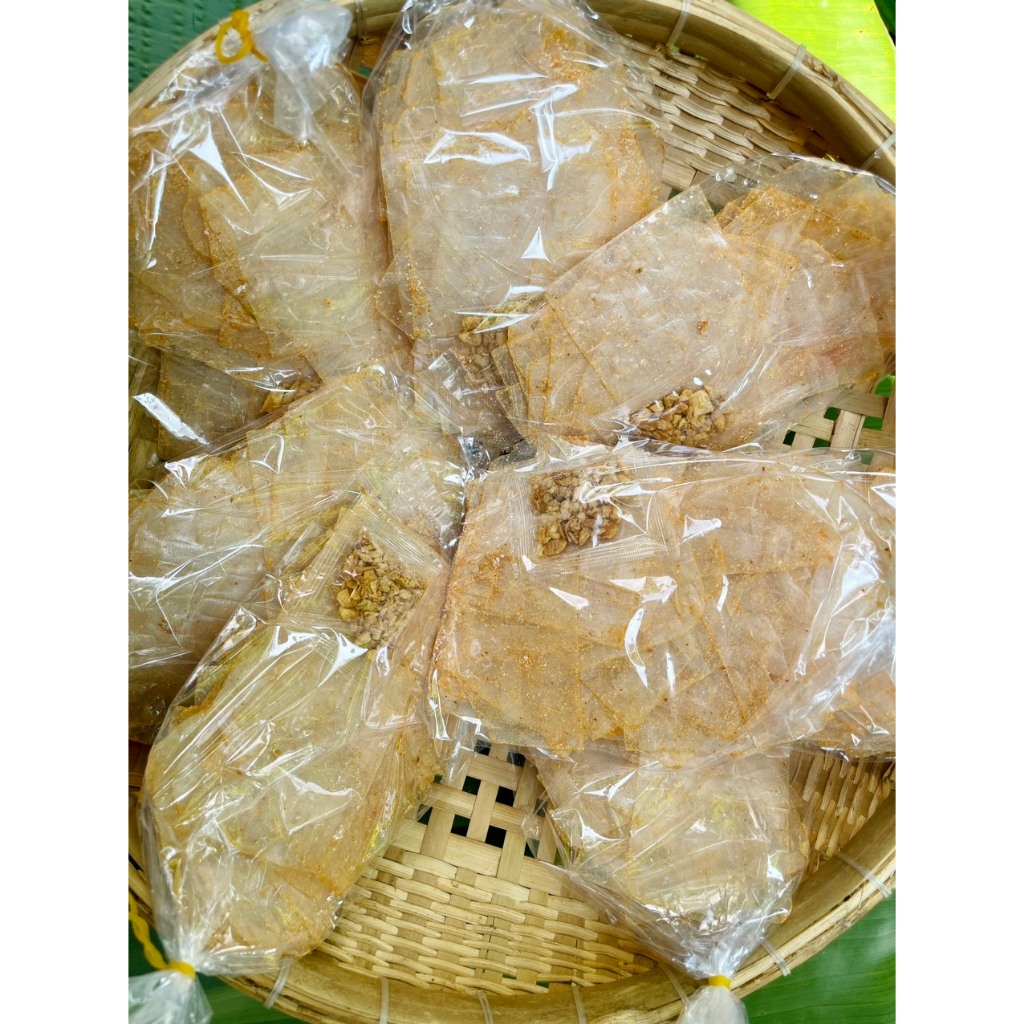 Bánh tráng xì ke muối nhuyễn tỏi siêu ngon