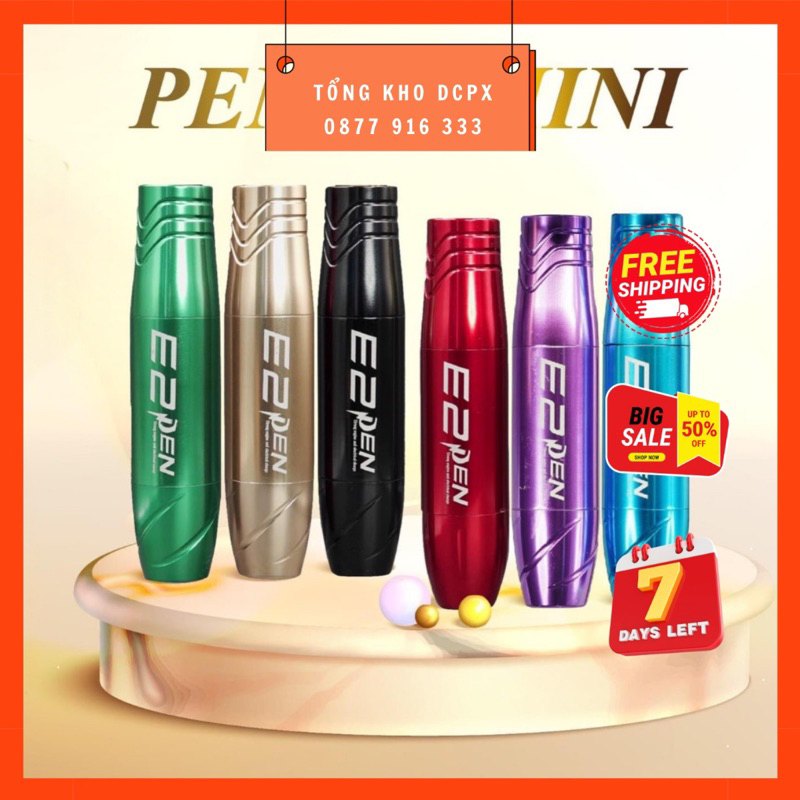 Máy Pen E2 mini phun mày môi tạo hạt, khắc sợi đẹp. Bảo hành 6 tháng đổi mới