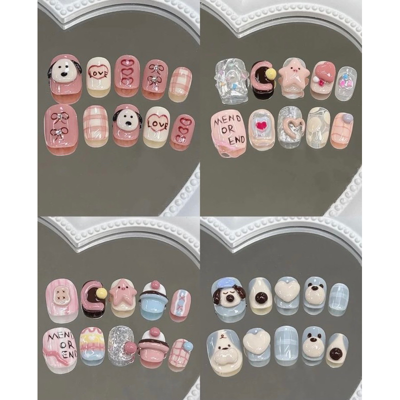 Nailbox nổi siêu cute phong cách nhật hàn