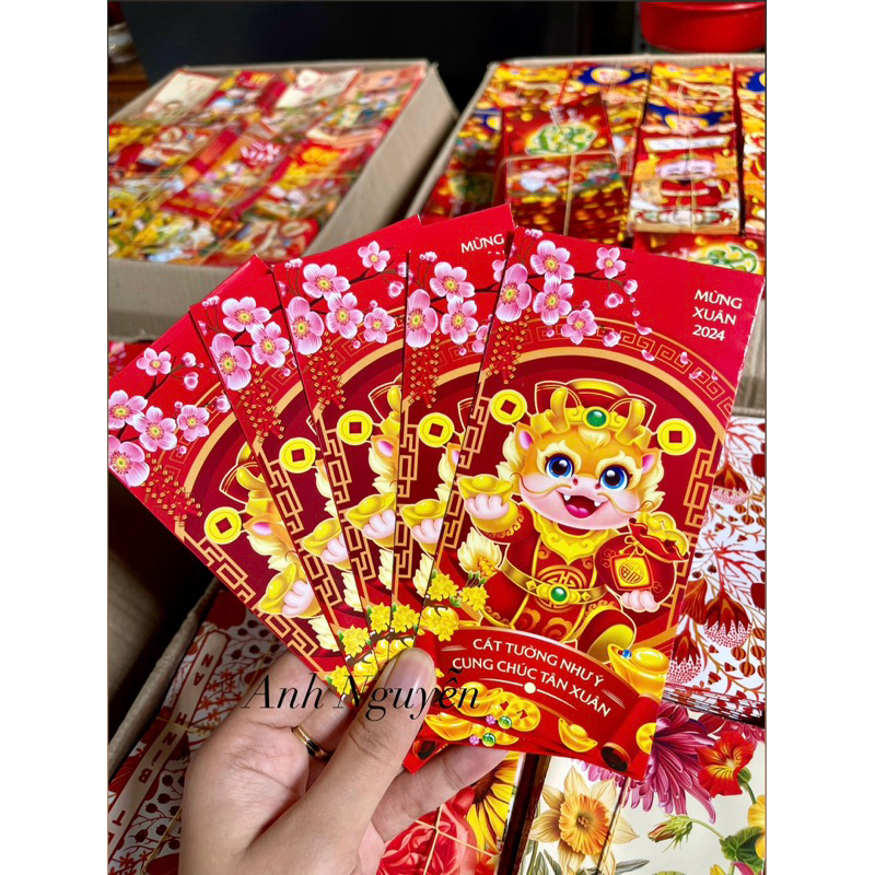 10 Bao Lì Xì Mẫu Rồng Hottrend