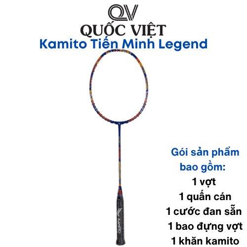 Vợt cầu lông Kamito Tiến Minh Legend Limited 2023 Quốc Việt Badminton chất lượng, công thủ toàn diện