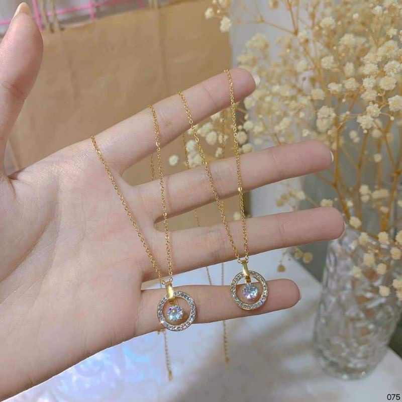 DÂY CHUYỀN ĐÁ TRÒN - Titan 18 độ bền từ 1-2năm