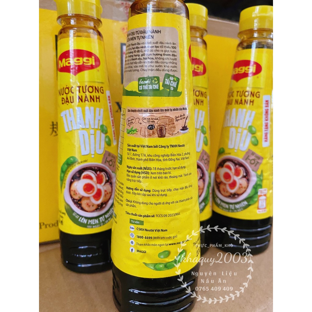 Nước tương đậu nành MAGGI thanh dịu 200ml