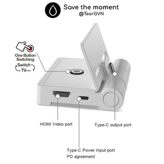 Dock mini xuất hình HDMI DOBE cho Nintend Switch Oled / Switch V1,2 / Android Phone
