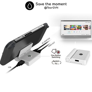 Dock mini xuất hình HDMI DOBE cho Nintend Switch Oled / Switch V1,2 / Android Phone