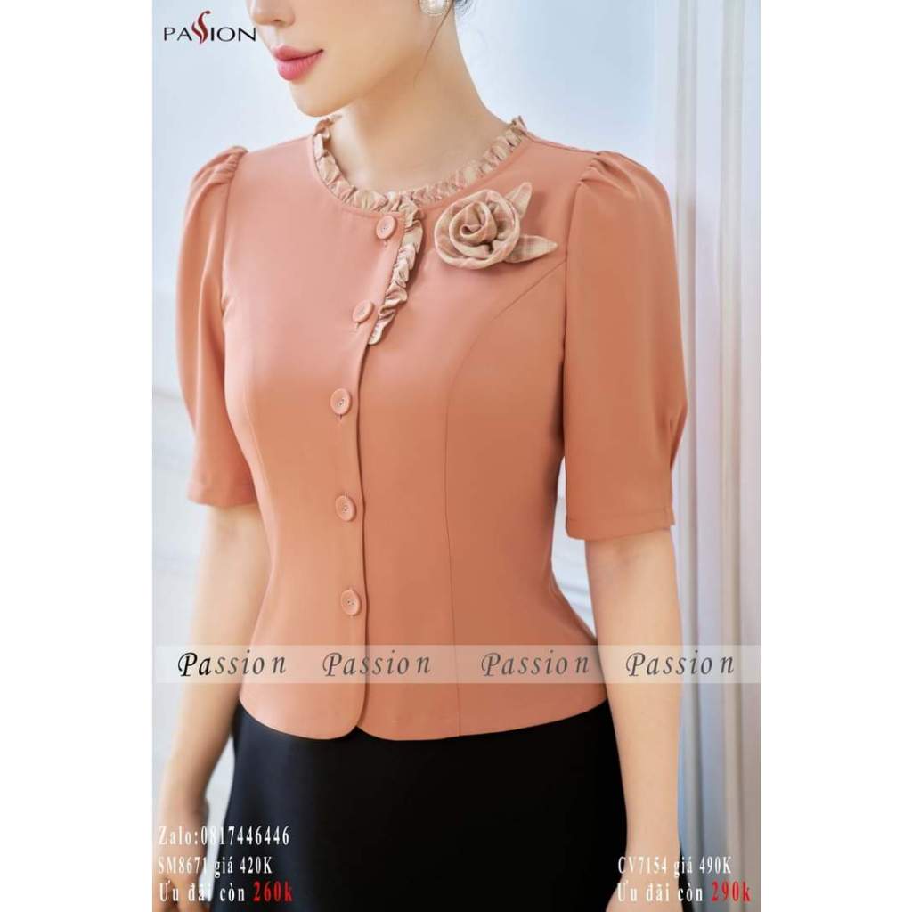 ÁO KIỂU TÔN DÁNG KIÊU SA H87