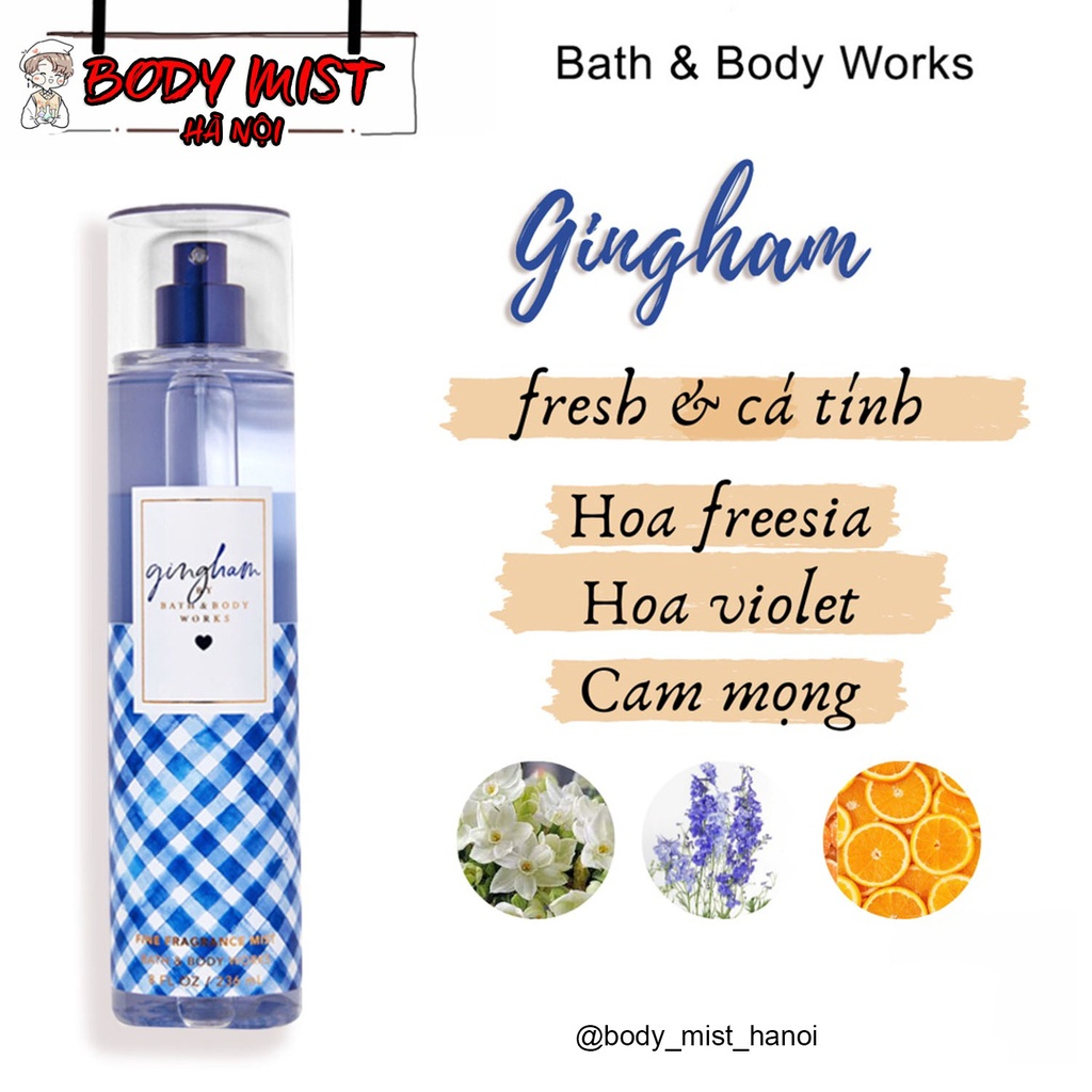 Xịt thơm toàn thân, xịt  BodyMist Bath & Body Woks Into The Night, gimham 10ml - 30ml chính hãng | Body Mist Hà Nội
