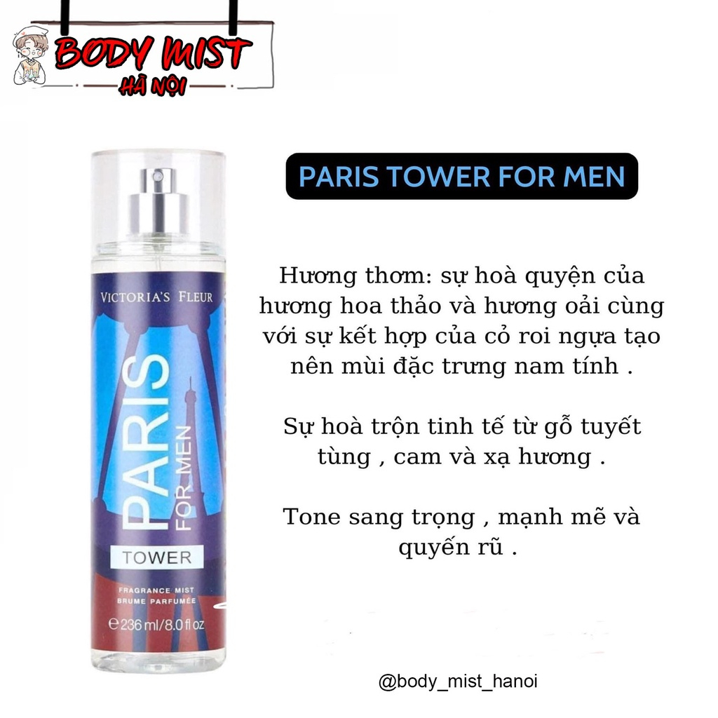 Xịt Body mist Gingham, into the night, a thousand, Japanese Cherry Blos xịt thơm toàn thân - bodymist Hà Nội