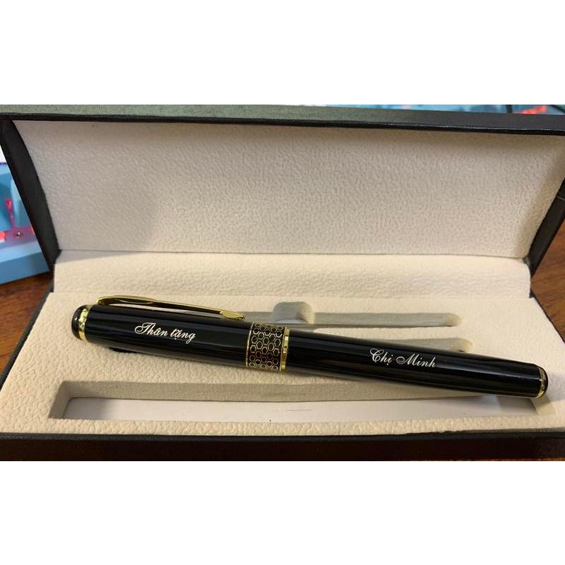 Bút ký khắc tên cao cấp BKT1, khắc logo theo yêu cầu vỏ bút làm bằng Kim loại