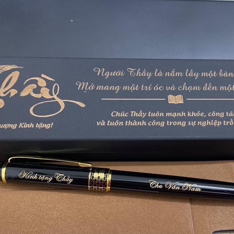 Bút ký khắc tên cao cấp BKT1, khắc logo theo yêu cầu vỏ bút làm bằng Kim loại