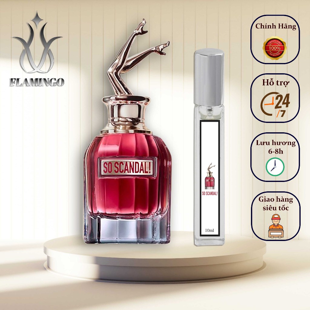 Nước hoa nữ So Scandal Jean Paul Gaultier EDP quyến rũ, gợi cảm - chai 10ml
