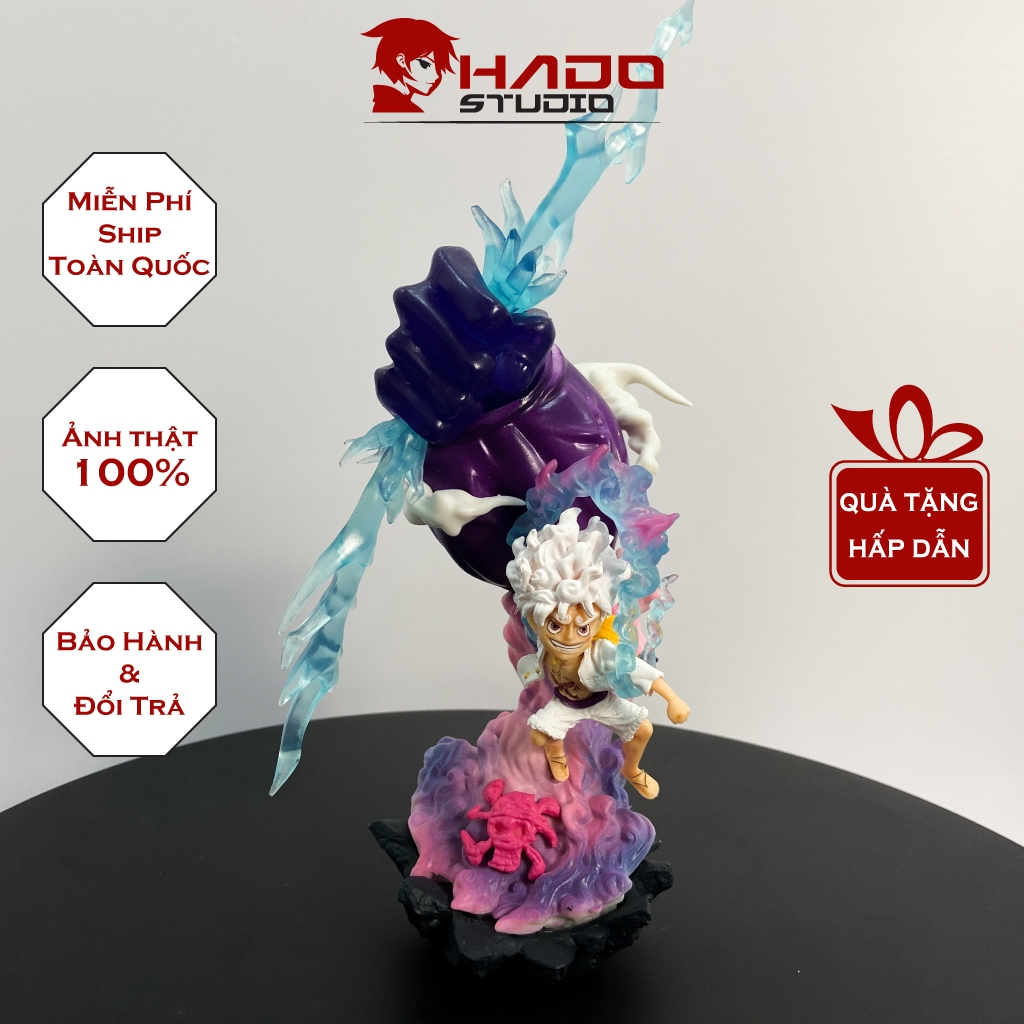 Mô hình Luffy Gear 5, One Piece, cao 20cm