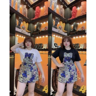 Set gấu gấm chân váy