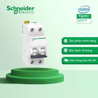 Cầu dao tự động mcb a9k27225 2p 25a 6ka dòng acti9 ik60n schneider| aptomat bảo vệ quá tải ngắn mạch