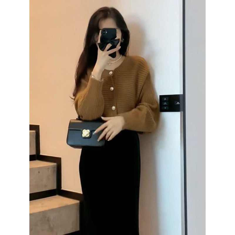 Bán Sỉ Sét Áo Len Chân Váy Hàng QC