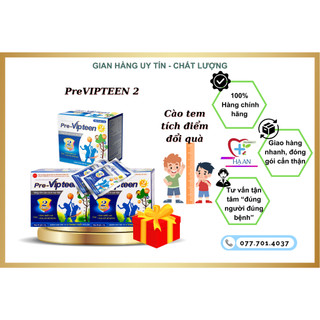 PRE VIPTEEN 2-Hỗ trợ phát triển chiều cao, trí não trẻ 6thg-9t MK7+Canxi nano (Tích điểm vỏ hộp 6 tặng 1)