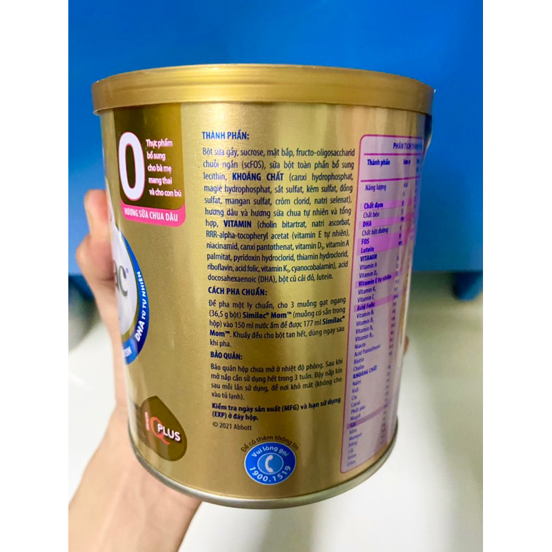 Similac Mom hộp thiếc 400g hương vani
