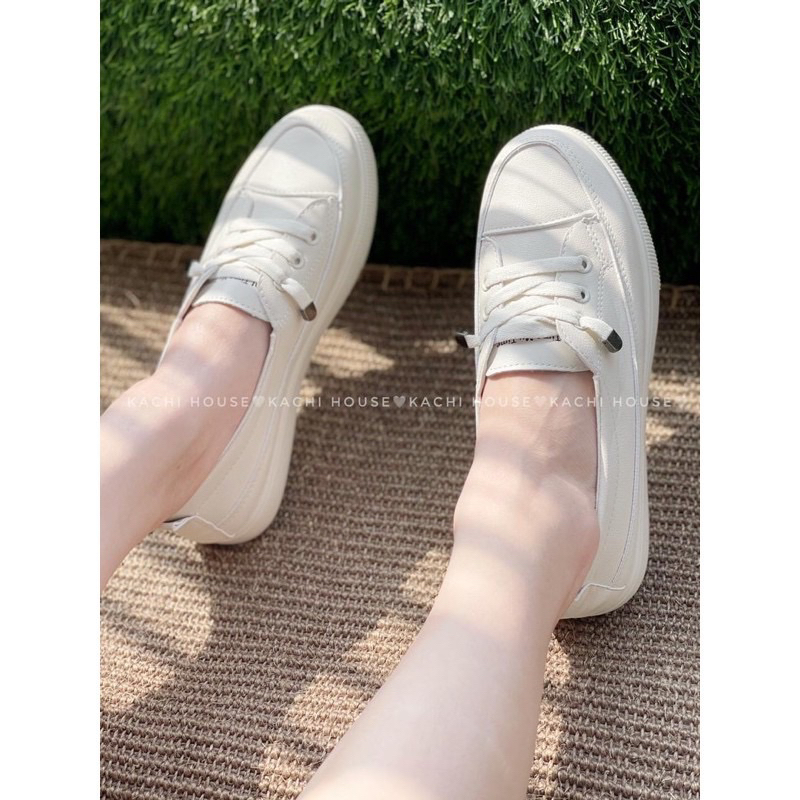 GIÀY SLIPON NỮ BA KHUY MẪU MỚI SIÊU HOT