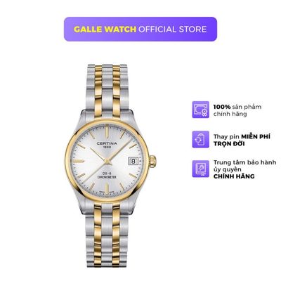 Đồng hồ nữ Certina C033.251.55.031.00 mặt kính Sapphire cao cấp, chống nước 10ATM, dây Titanium cao cấp