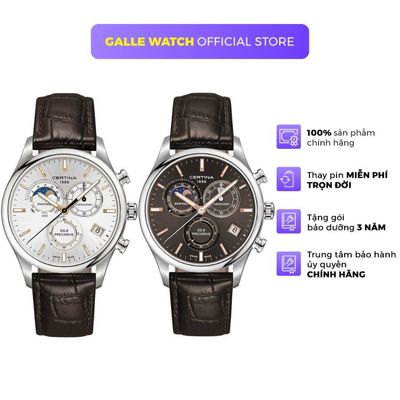 Đồng hồ nam Certina C033.450.16 mặt kính Sapphire chống xước, thời trang, chịu nước 10ATM, dây da đeo tay cao cấp