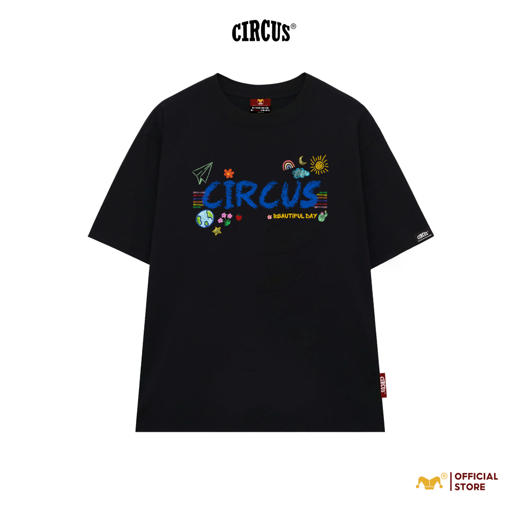 Áo thun unisex oversize Local Brand Circus 100% Cotton - Mã Basic B17