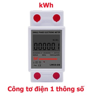 Công tơ điện tử 1ph220V-80A đo lượng điện tiêu thụ