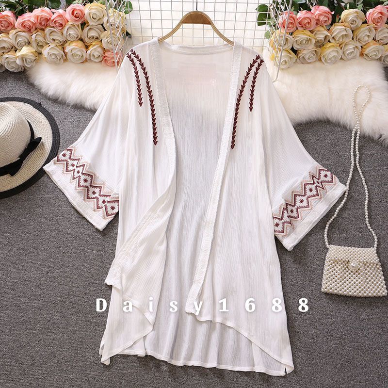 Sẵn - Áo Khoác Cardigan Phong Cách Vintage Thổ Cẩm Mới Cho Nữ Daisy1688