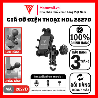 Giá Đỡ Điện Thoại Chống Rung Motowolf MDL 2827D KHÔNG SẠC [BH 3 Tháng] - Motowolf Việt Nam Chính Hãng