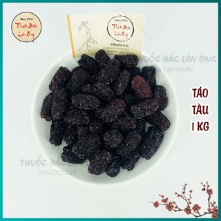 Táo đen sấy dẻo 1kg, táo tàu không tẩm đường, táo đen pha trà, ăn vặt, hầm canh thơm ngon, bổ dưỡng - Lãn Ông