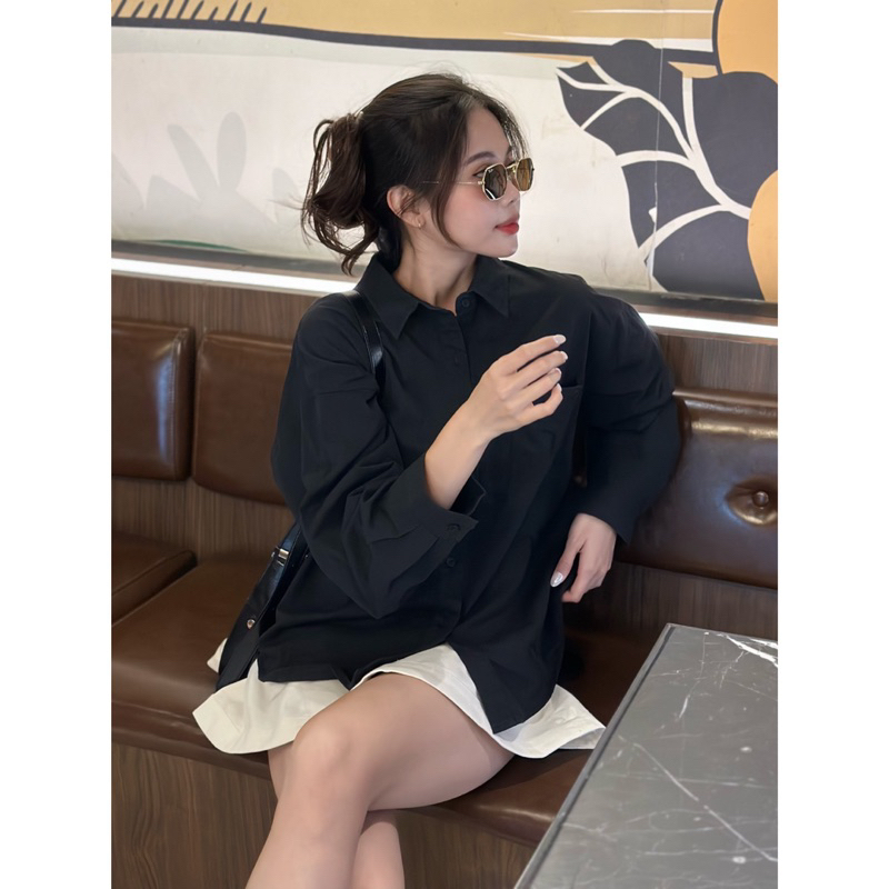 Áo Sơmi - 7781 - 1 Túi Vuông 1 Nút - Tay Dài