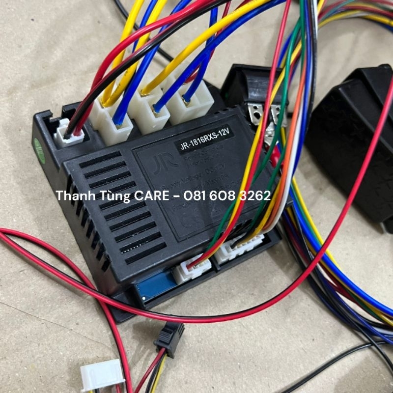 Bộ dây cho xe điện trẻ em 12V xe LT998, bo mạch 1816RX, 1807RX, HH621K, HYRX 12VM...7+4 chân tín hiệu