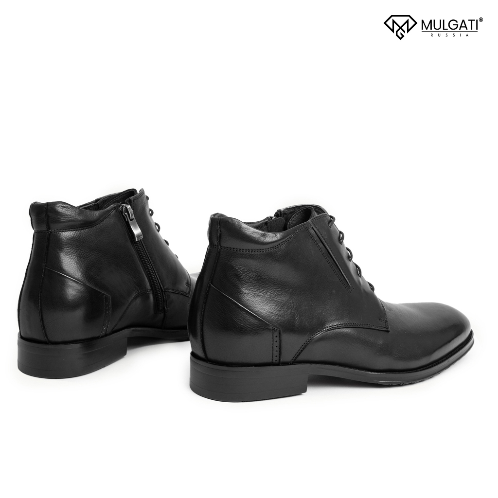 Giày cao cổ nam MULGATI Zip Boot da trơn - 5240X-956A