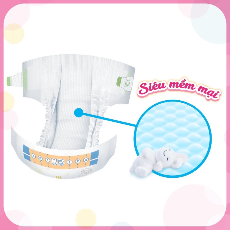 Tã/bỉm dán Merries size NB - 76 miếng (dành cho bé dưới 5kg) mới