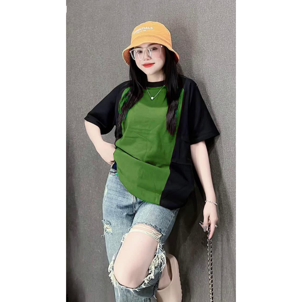 Áo thun phông màu tay nữ PINK tay lỡ form rộng