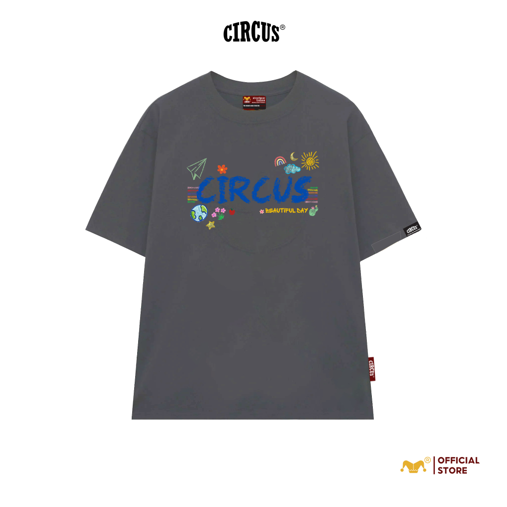 Áo thun unisex oversize Local Brand Circus 100% Cotton - Mã Basic B17