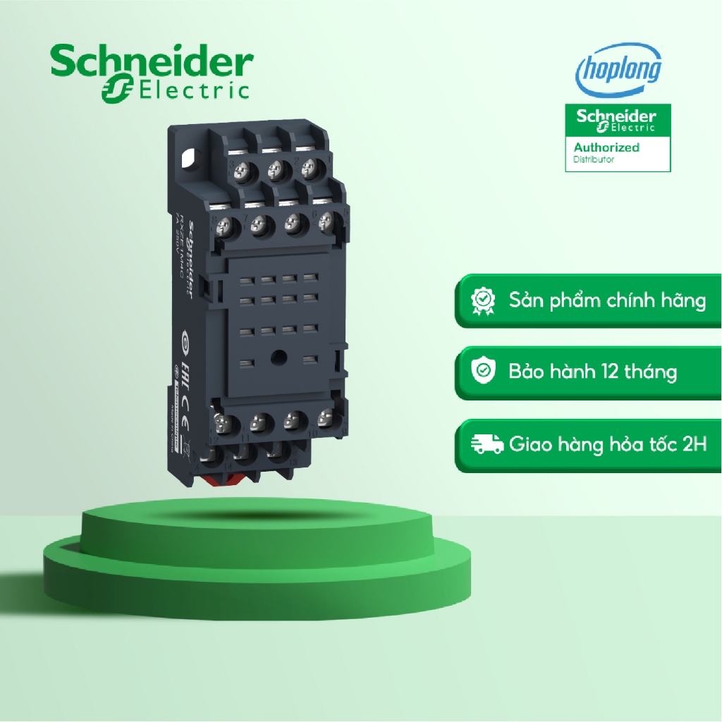 Đế rơ le 14 chân cho dòng RXM4 Schneider RXZE1M4C