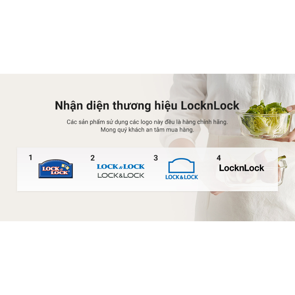 Hộp thủy tinh LocknLock BLANC bảo quản thực phẩm nhiều dung tích LLG110 - Hàng chính hãng, chịu nhiệt cao - JoyMall