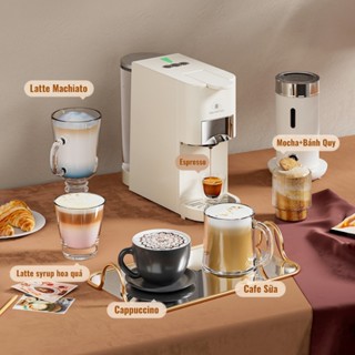 Máy Pha Cà Phê CF04 Mini Pha Cafe Espresso, Viên Nén Các Loại Đa Năng Tùy Chọn Theo Nhu Cầu 1 in 1