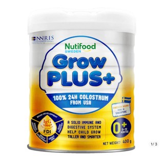 Sữa Bột Nutifood Growplus Vàng 0+ 400gr Sữa Non