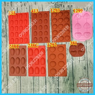 HCM - Khuôn silicon làm bánh vỏ sò Madeleine 20 bánh, đổ socola, rau câu
