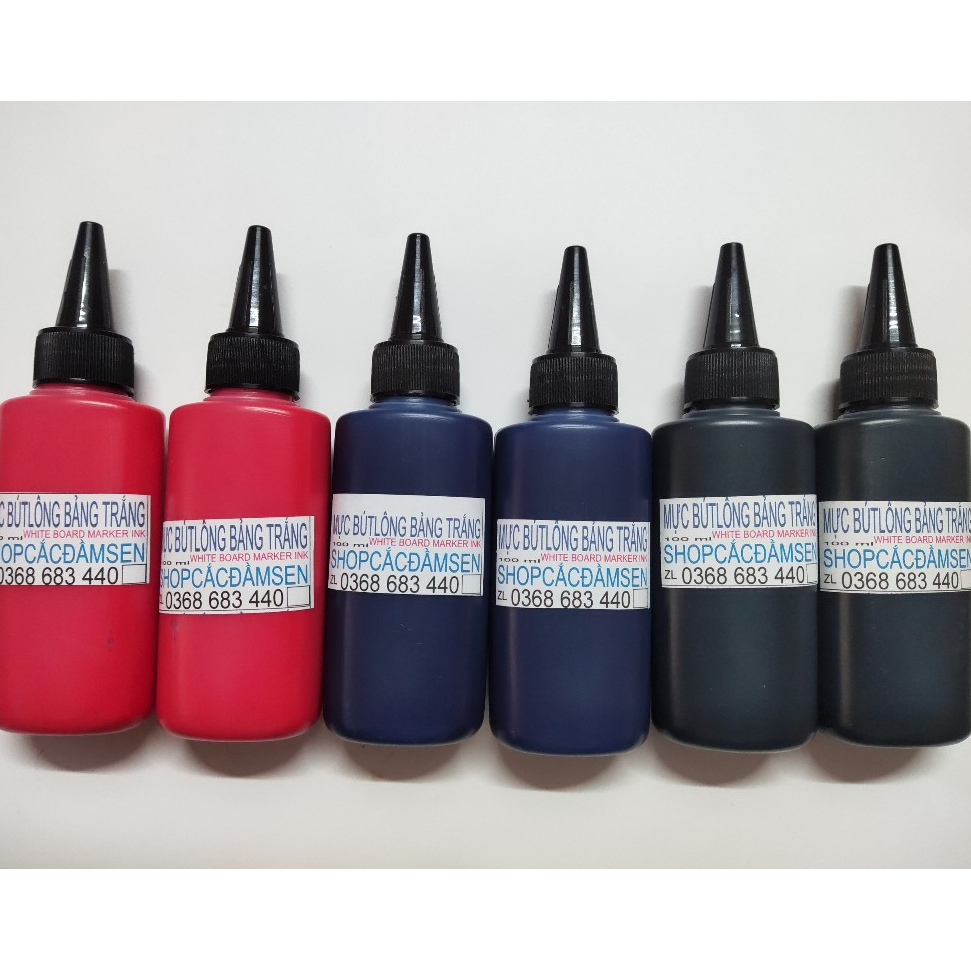 MỰC BÚT LÔNG BẢNG TRẮNG WHITE BOARD MARKER CHAI CÓ VÒI 100ML