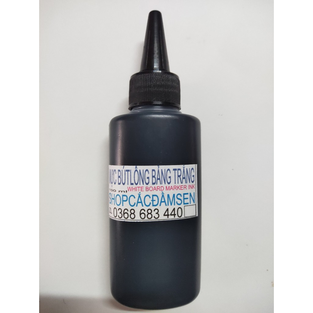 MỰC BÚT LÔNG BẢNG TRẮNG WHITE BOARD MARKER CHAI CÓ VÒI 100ML