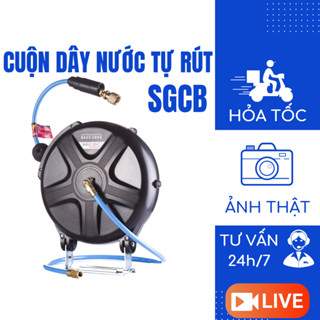 Cuộn dây nước tự rút SGCB cuộn tự thu ống mềm kéo dài 10 mét chống rối mã SGGF005 Nhật Bản Mart