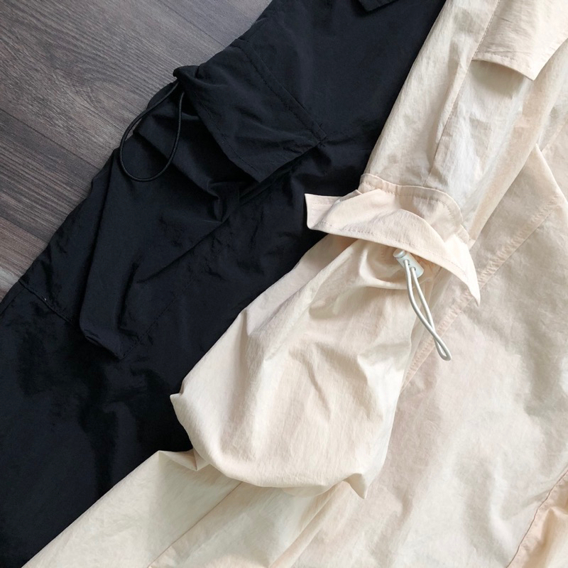 Chân váy dù túi hộp dáng dài mixxo