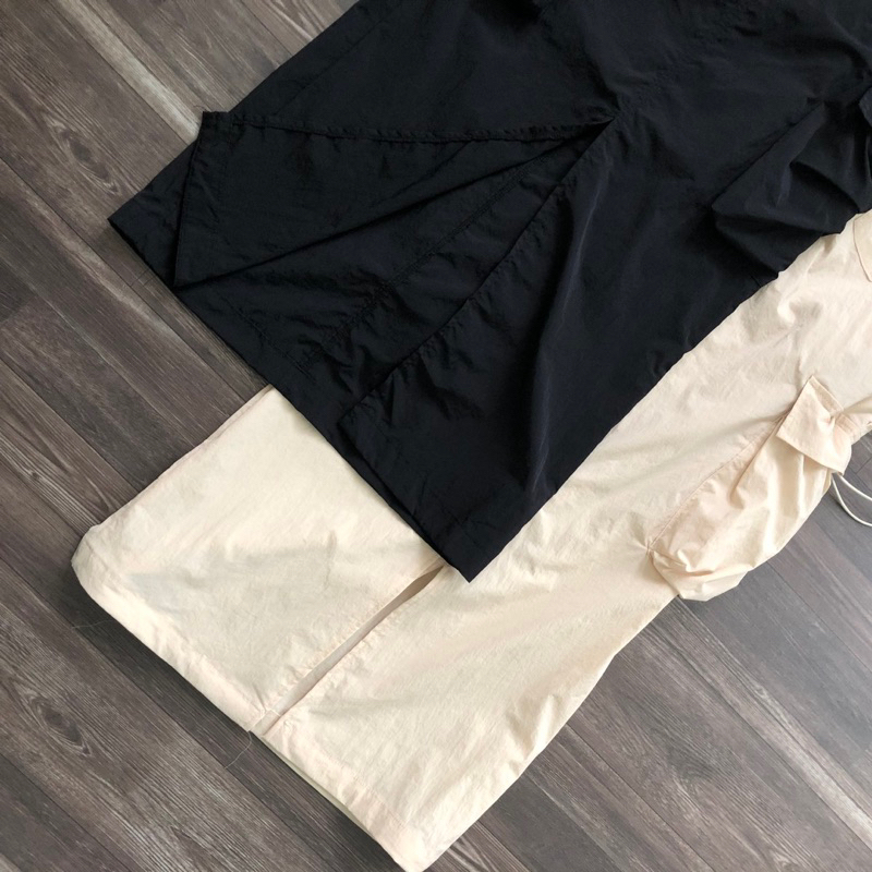 Chân váy dù túi hộp dáng dài mixxo