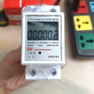 Công tơ điện tử, thiết bị đo điện công suất 80A LW, công tơ điện tử 1 pha